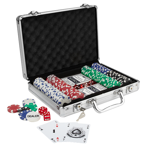 MALETIN DE POKER BELLAGIO PLATA