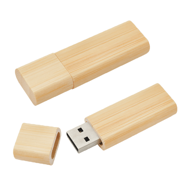 MEMORIA USB BAMBU (ECOLOGICA ) DE 16 GB CON TAPA