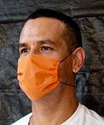 CUBRE BOCAS SENCILLO DE 1 capa , en tela no tejida, non woven (blanco o nanranja) con hilo de elástico (PAQUETES DE 10 PIEZAS) ***UNICO PRECIO**MAS IVA