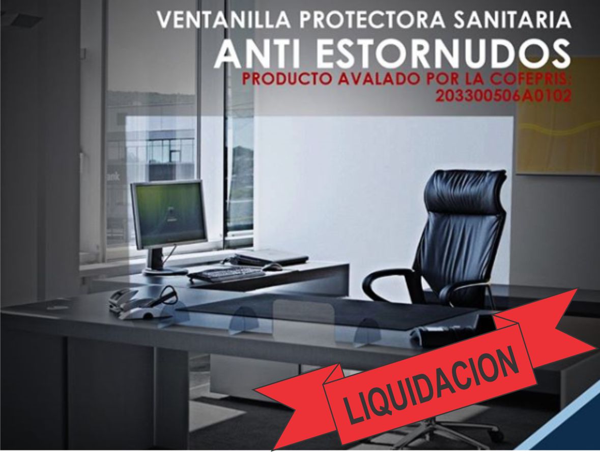 MAMPARA (VENTANILLA) PROTECTORA DE ACRILICO 80 x 60 CM