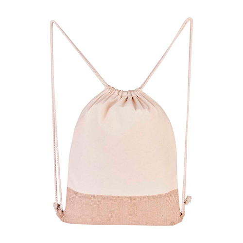 BOLSA-MOCHILA CABS DE ALGODÓN Y YUTE