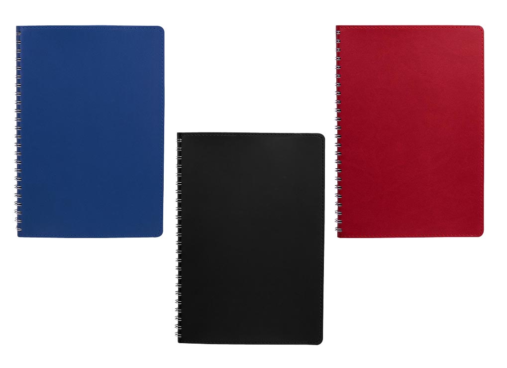 LIBRETA ITZA PASTA FLEXIBLE Y ESPIRAL METÁLICO DOBLE
