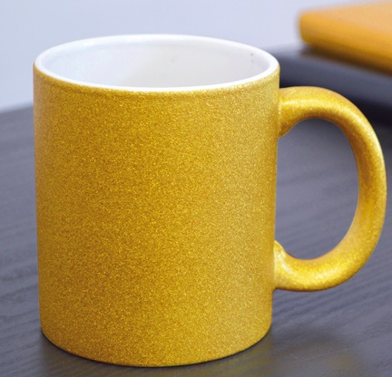 TAZA DE SUBLIMACION WALTER DORADO ACABADO DIAMANTINA