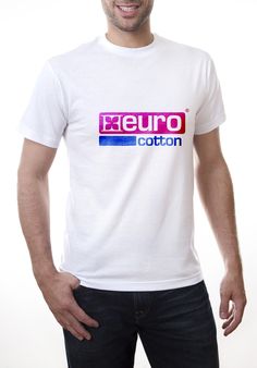 PLAYERA BLANCA CUELLO REDONDO EUROCOTTON CABALLERO