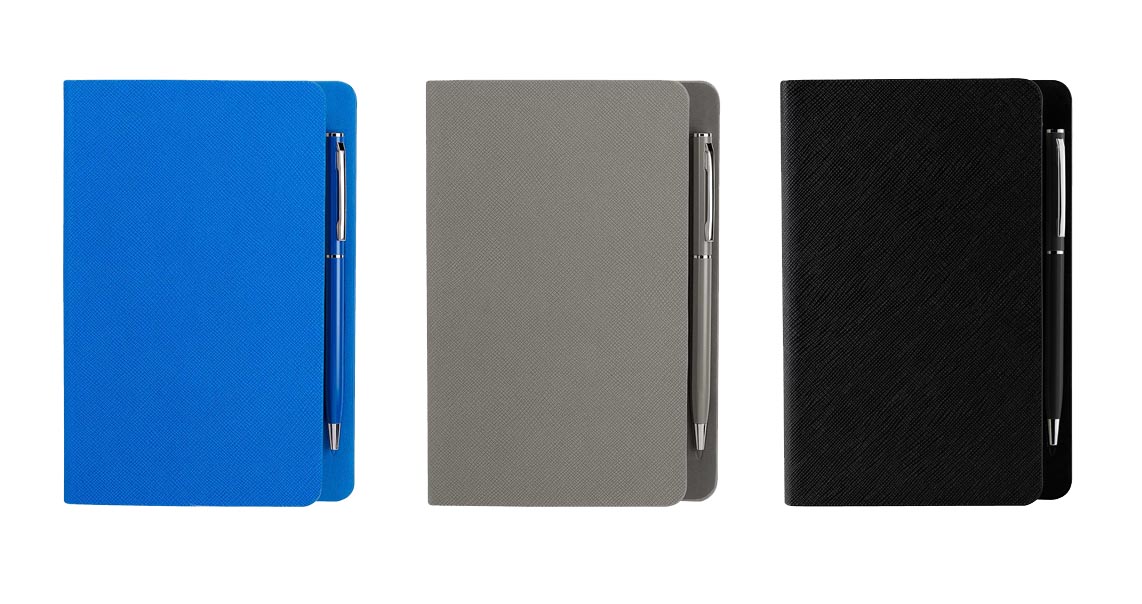 LIBRETA FUNEE CON ESPACIO IMANTADO (INCLUYE BOLÍGRAFO METÁLICO)