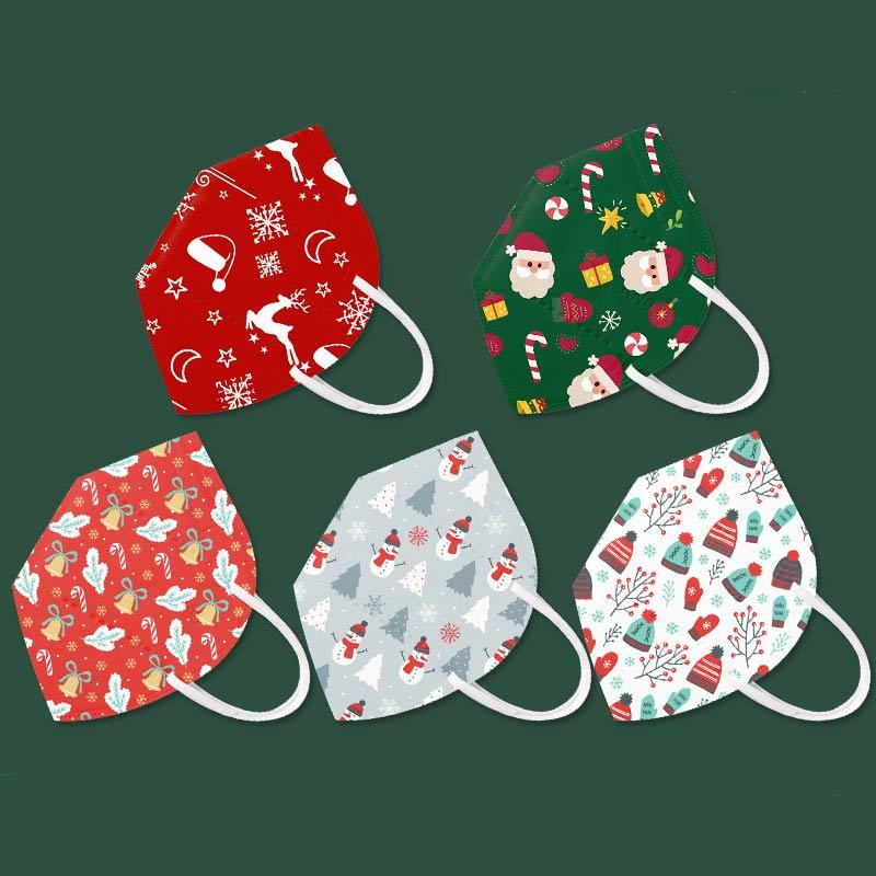 CUBREBOCAS KN95 DE 5 CAPAS ADULTO NAVIDAD
