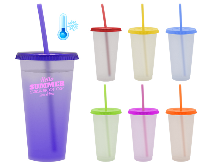 VASO SNOW MAGICO TERMOCROMATICO (CAMBIA DE COLOR CON AGUA FRIA) 700 ML