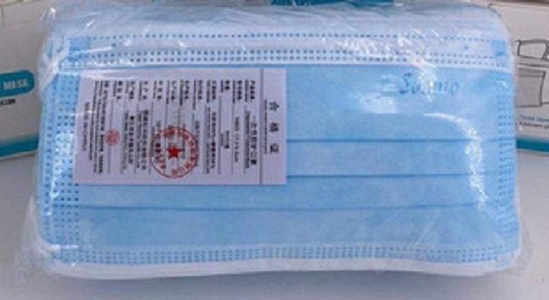 CUBREBOCAS AZUL TERMOSELLADO TRICAPA PLISADO (PAQUETE DE 50 PIEZAS) IMPORTADO