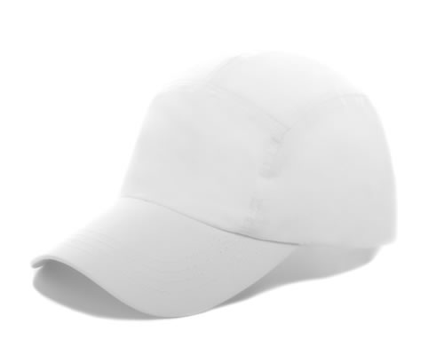 GORRA DE MICROFIBRA 100% POLIESTER, SUBLIMABLE, CON FAJILLA Y HEVILLA METALICA EN COLOR BLANCO