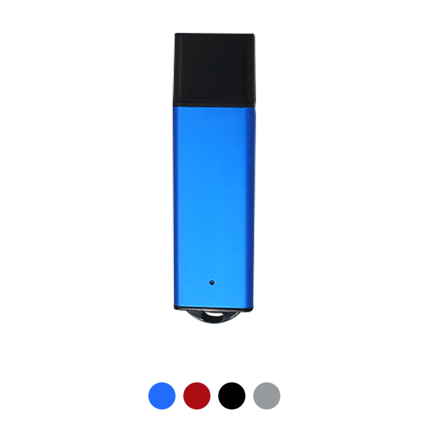 MEMORIA USB START DE 16 GB, METALICA CON TAPA DE PLASTICO EN COLOR AZUL
