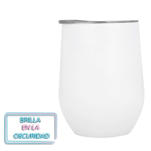 TERMO FLUBBER DOBLE PARED DE ACERO BRILLA EN LA OSCURIDAD