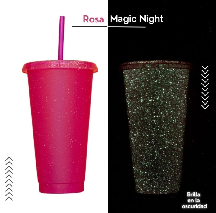VASO SUN 24 ONZ. MAGIG NIGHT ROSADO (BRILLA EN LA ...