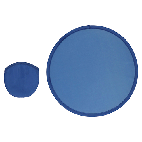 FRISBEE PLEGABLE DE TELA COLOR AZUL Incluye funda.
