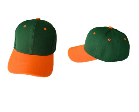 GORRA DE ACRILAN PARA BEISBOL COLOR VERDE/VISERA N...