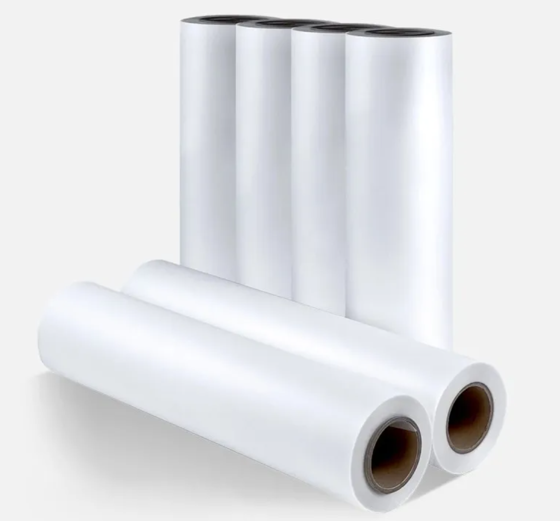 ROLLO DE TRANSFER FILM PARA DTF MATE (SE RETIRA EN CALIENTE) MEDIDA: 60CM X 100M
