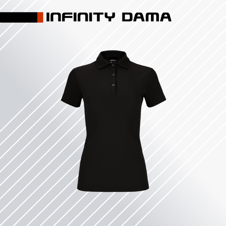 PLAYERA POLO INFINITY DAMA COLOR NEGRO