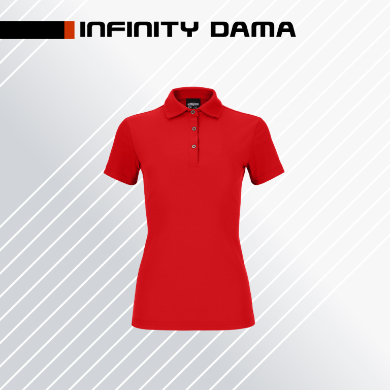 PLAYERA POLO INFINITY DAMA COLOR ROJO