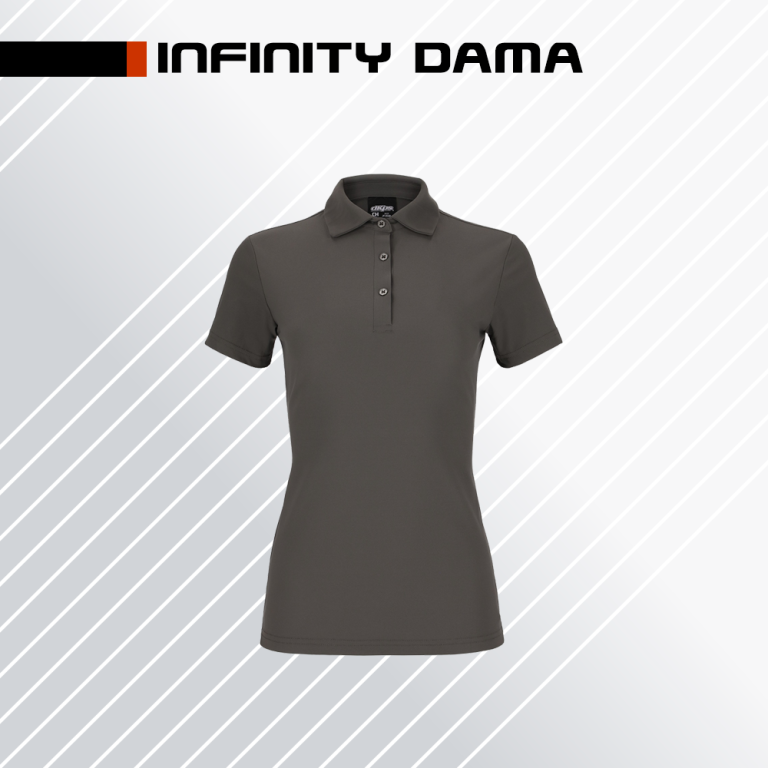 PLAYERA POLO INFINITY DAMA COLOR GRIS OBSCURO