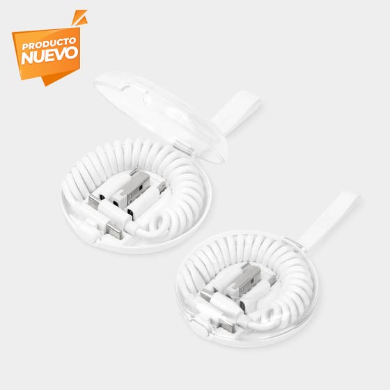 CABLE DE CARGA SPIRA BLANCO