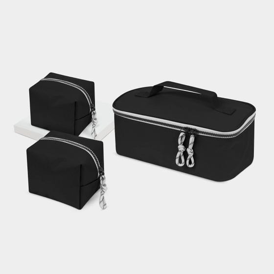 SET ORGANIZADOR DE VIAJE VIARE NEGRO