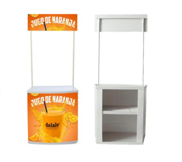 DEMOSTAND PVC RECTO 360 DISPLAY BLANCO