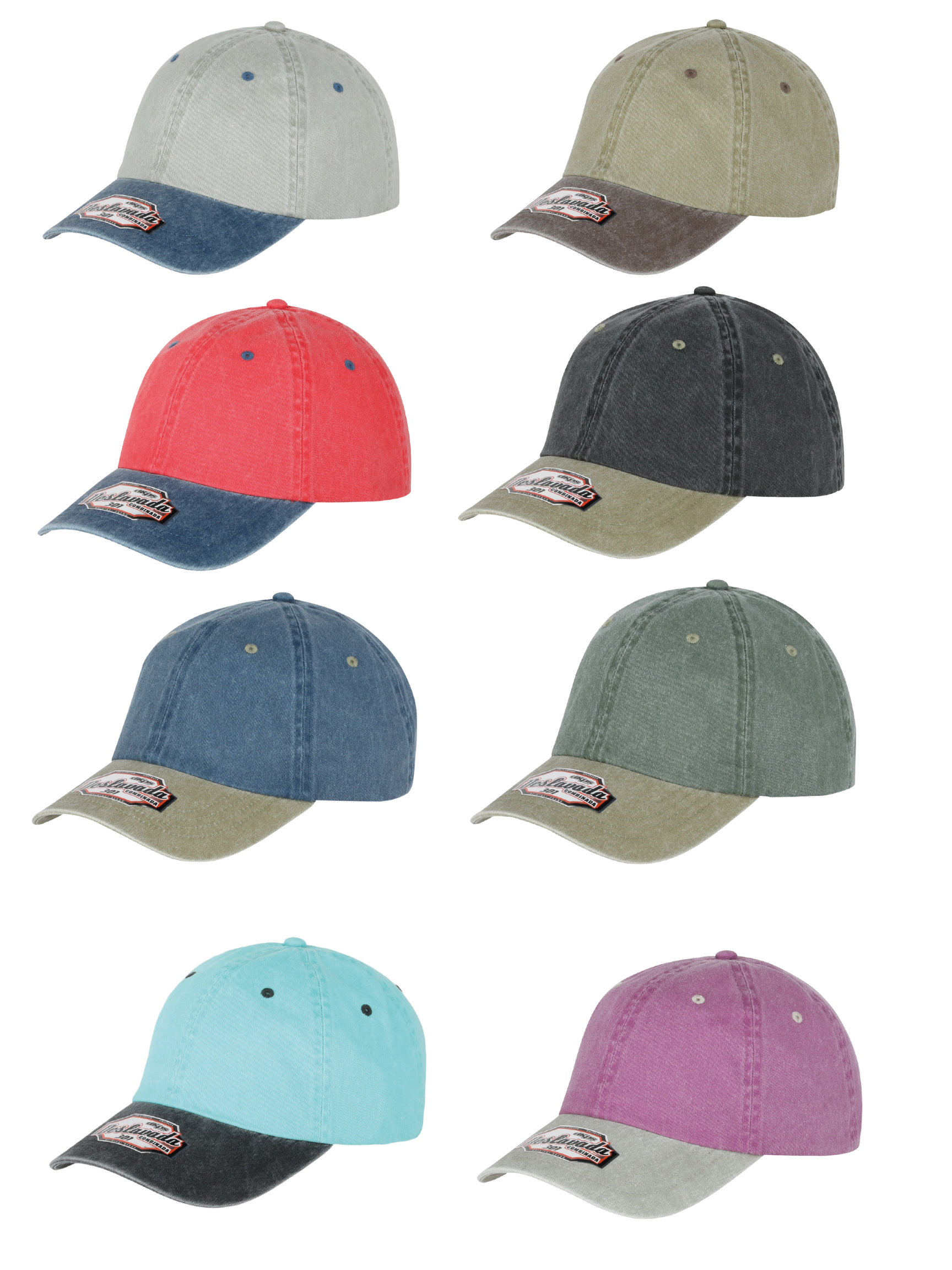 GORRA DESLAVADA COMBINADA
