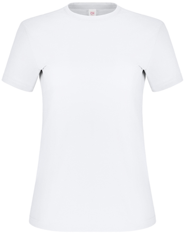 PLAYERA INFINITY PREMIUM CUELLO REDONDO DE DAMA COLOR BLANCO