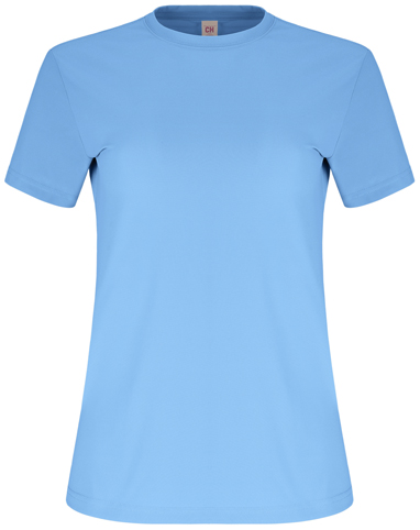 PLAYERA INFINITY PREMIUM CUELLO REDONDO DE DAMA COLOR AZUL CIELO