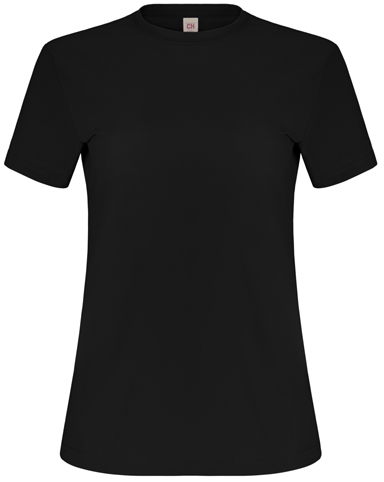 PLAYERA INFINITY PREMIUM CUELLO REDONDO DE DAMA COLOR NEGRO