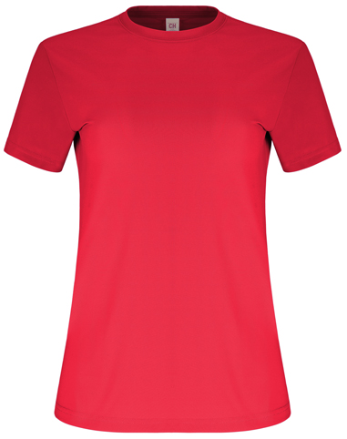 PLAYERA INFINITY PREMIUM CUELLO REDONDO DE DAMA COLOR ROJO