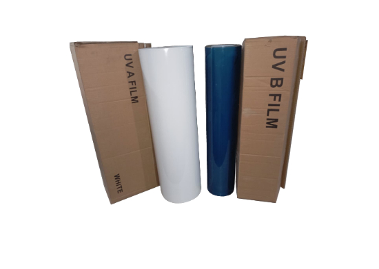 ROLLO TRANSFERFILM PARA DTF UV DE 60CM TRANSPARENTE (JUEGO DEL A Y B)