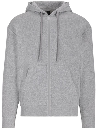 SUDADERA ZIPPER UNISEX COLOR GRIS